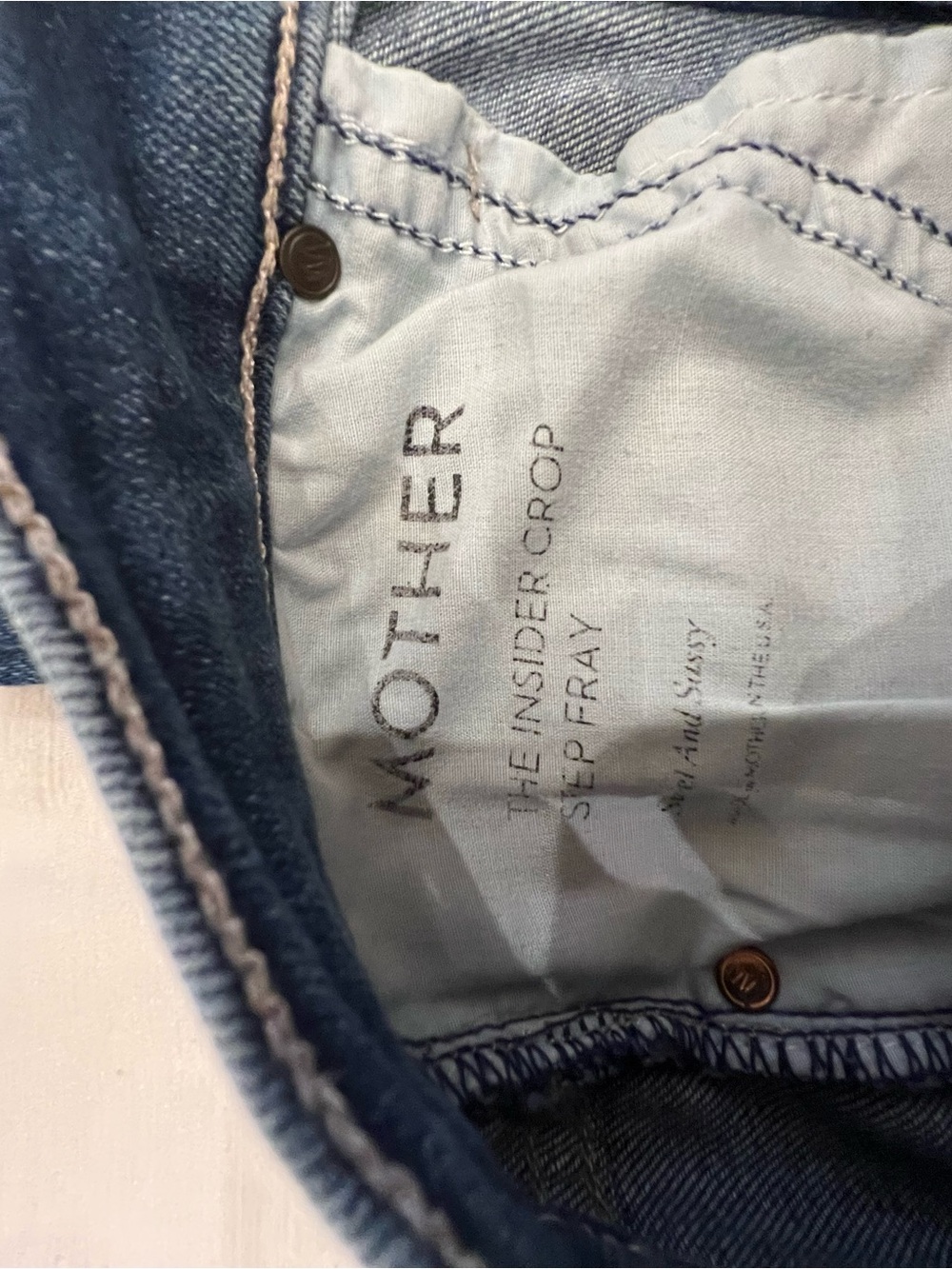 Mother The Insider Crop Step Fray Jeans - Picture 11 of 12